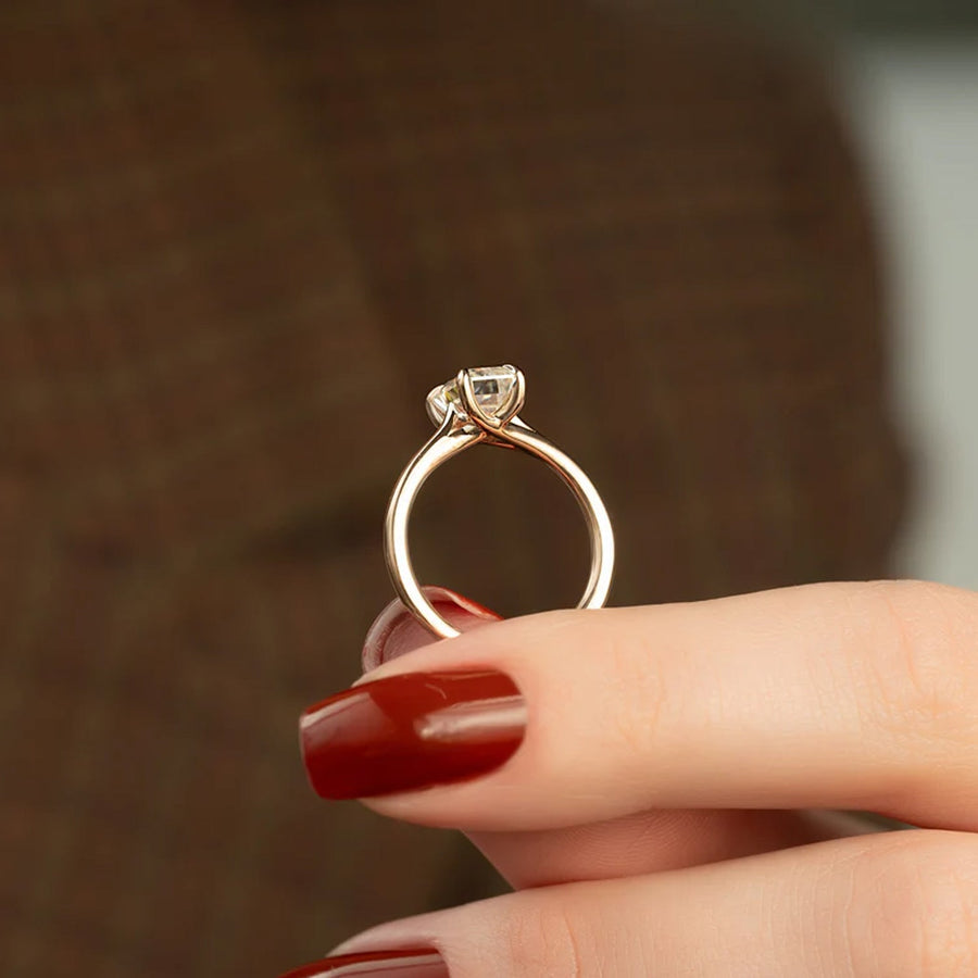  The Solitaire Lexie Emerald Moissanite Ring 18k Rose Gold 005 Final