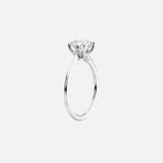  The Solitaire Lexie Emerald Moissanite Ring 18k White Gold 002 Final