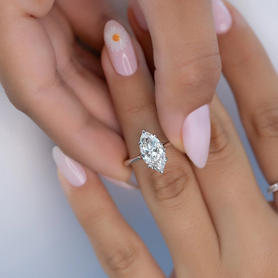  The Solitaire Lexie Marquise Lab Diamond Ring 14k White Gold 005 Final