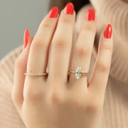  The Solitaire Lexie Marquise Lab Diamond Ring 14k Yellow Gold 003