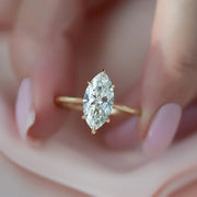  The Solitaire Lexie Marquise Lab Diamond Ring 14k Yellow Gold 004