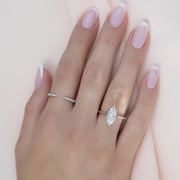  The Solitaire Lexie Marquise Lab Diamond Ring 18k White Gold 004