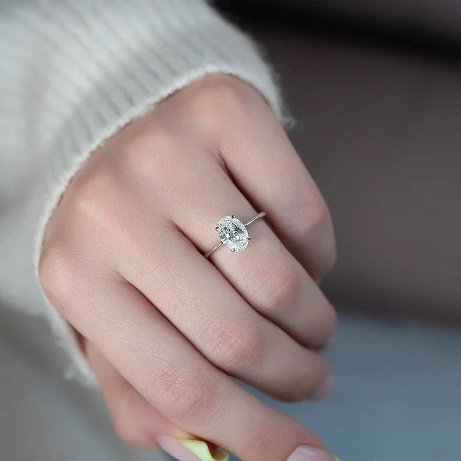  The Solitaire Lexie Oval Lab Diamond Ring 14k White Gold 005 Final