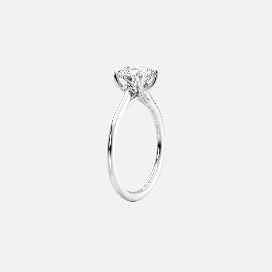  The Solitaire Lexie Oval Lab Diamond Ring 18k White Gold 002