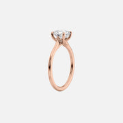  The Solitaire Lexie Pear Moissanite Ring 14k Rose Gold 002