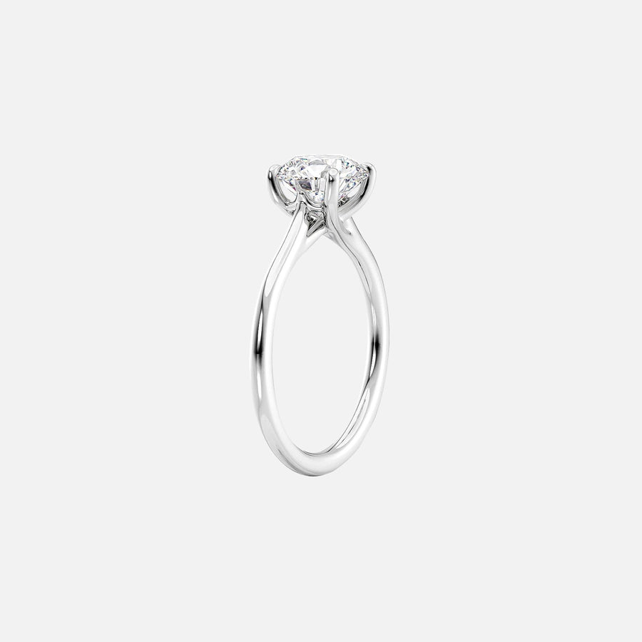  The Solitaire Lexie Pear Moissanite Ring 14k White Gold 002