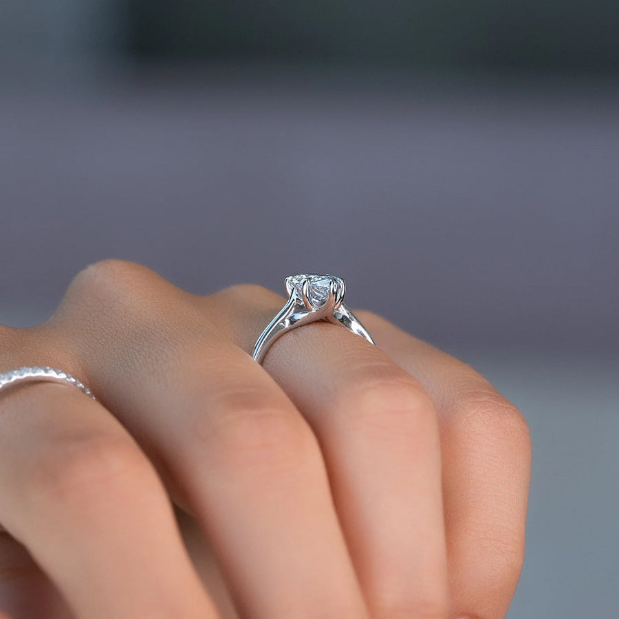  The Solitaire Lexie Pear Moissanite Ring 14k White Gold 005 Final