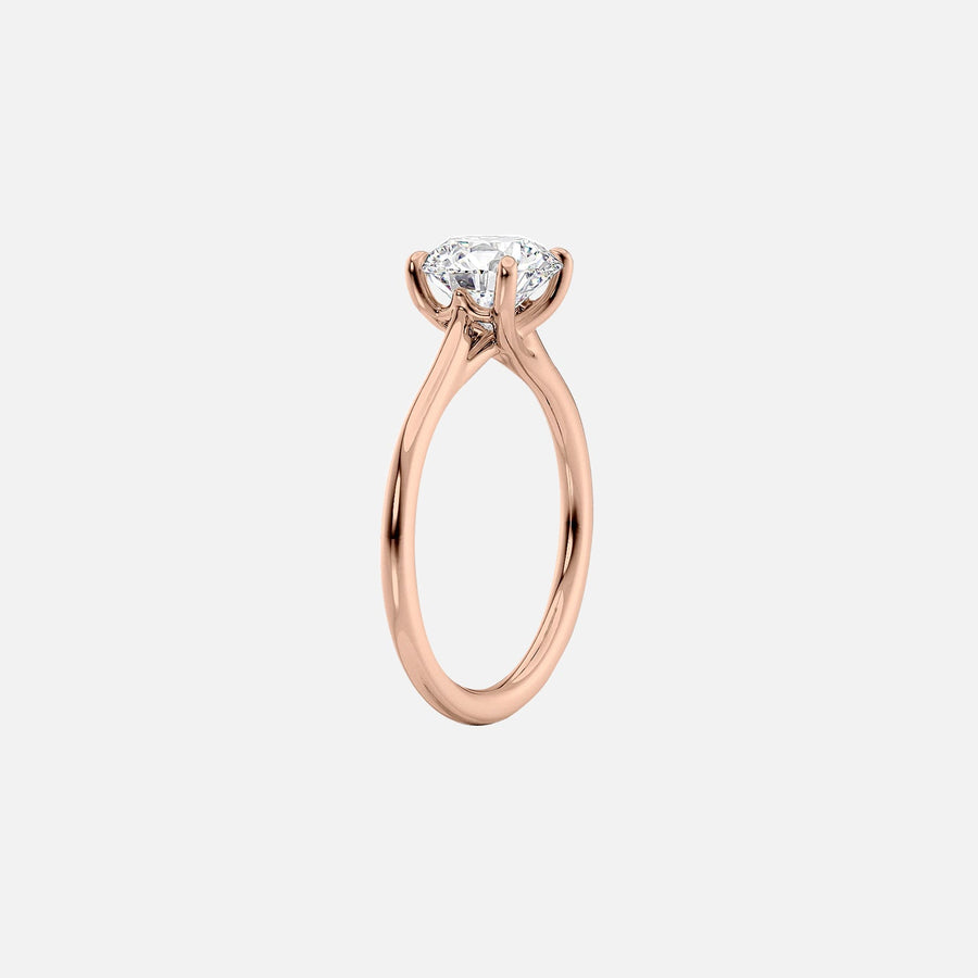  The Solitaire Lexie Pear Moissanite Ring 18k Rose Gold 002