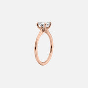  The Solitaire Lexie Princess Lab Diamond Ring 14k Rose Gold 002