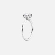  The Solitaire Lexie Princess Lab Diamond Ring 14k White Gold 002
