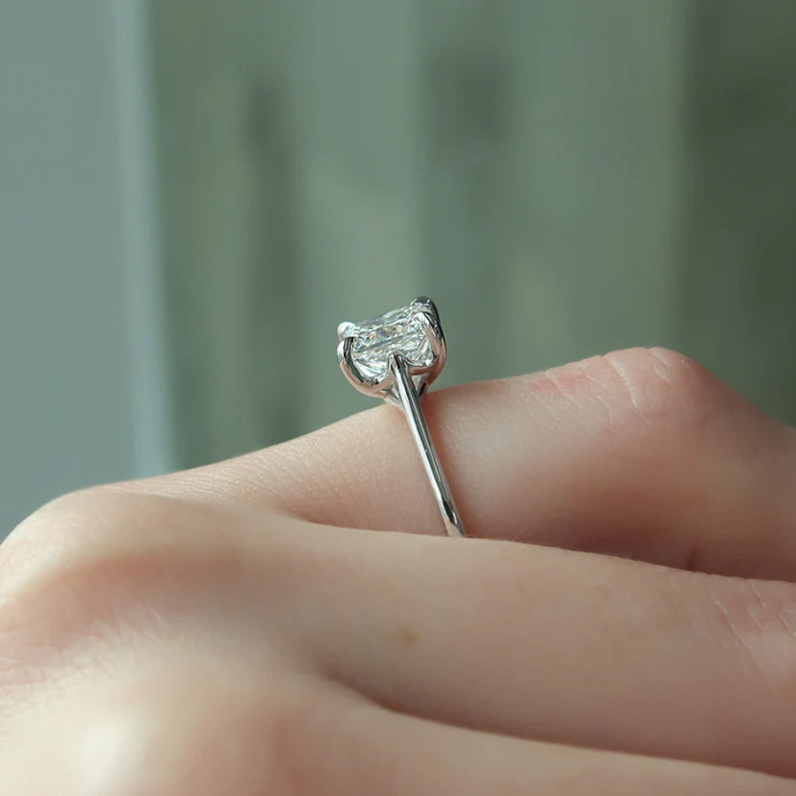  The Solitaire Lexie Princess Lab Diamond Ring 14k White Gold 005 Final