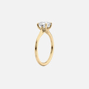  The Solitaire Lexie Princess Lab Diamond Ring 14k Yellow Gold 002