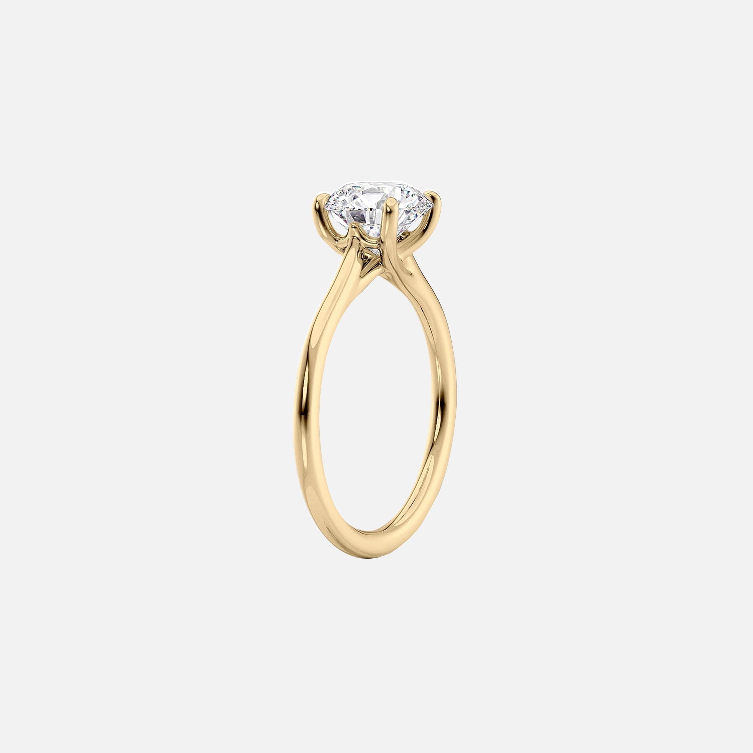  The Solitaire Lexie Radiant Lab Diamond Ring 14k Yellow Gold 002