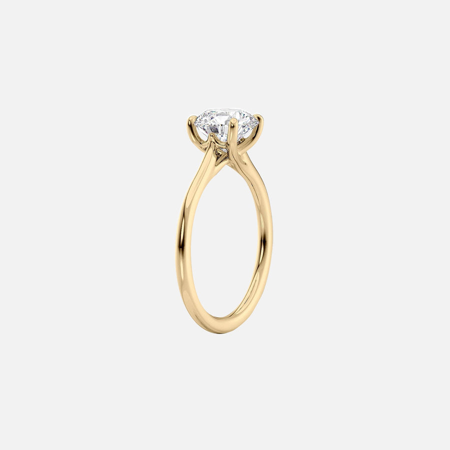  The Solitaire Lexie Radiant Lab Diamond Ring 18k Yellow Gold 002
