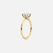  The Solitaire Lexie Round Lab Diamond Ring 18k Yellow Gold 002