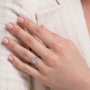  The Solitaire Lily Pear Moissanite Ring 14k White Gold 004