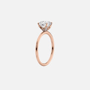  The Solitaire Lily Radiant Moissanite Ring 18k Rose Gold 002