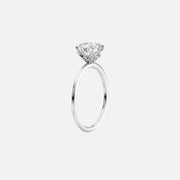  The Solitaire Lily Radiant Moissanite Ring 18k White Gold 002