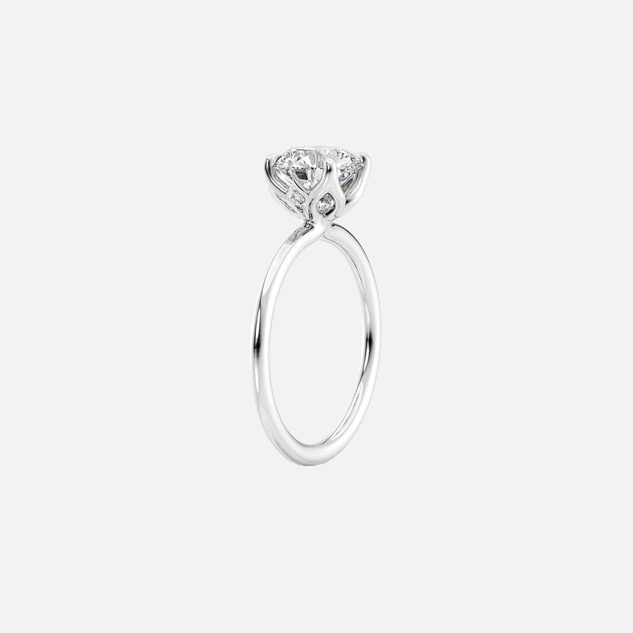  The Solitaire Lisa Marquise Lab Diamond Ring 14k White Gold 002