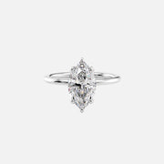  The Solitaire Lisa Marquise Lab Diamond Ring 18k White Gold 001
