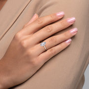  The Solitaire Lisa Marquise Lab Diamond Ring 18k White Gold 003