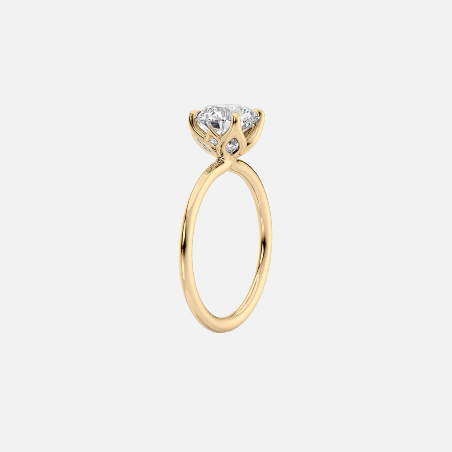  The Solitaire Lisa Marquise Lab Diamond Ring 18k Yellow Gold 002