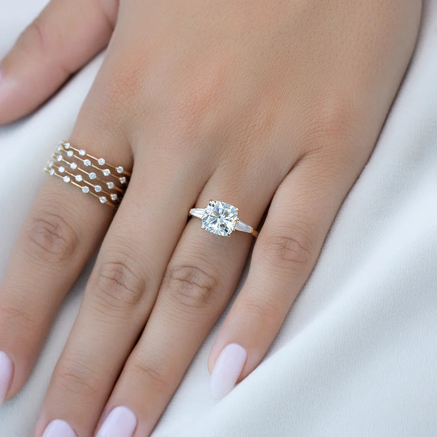  The Solitaire Liv Cushion Moissanite Ring 18k Yellow Gold 003 Final