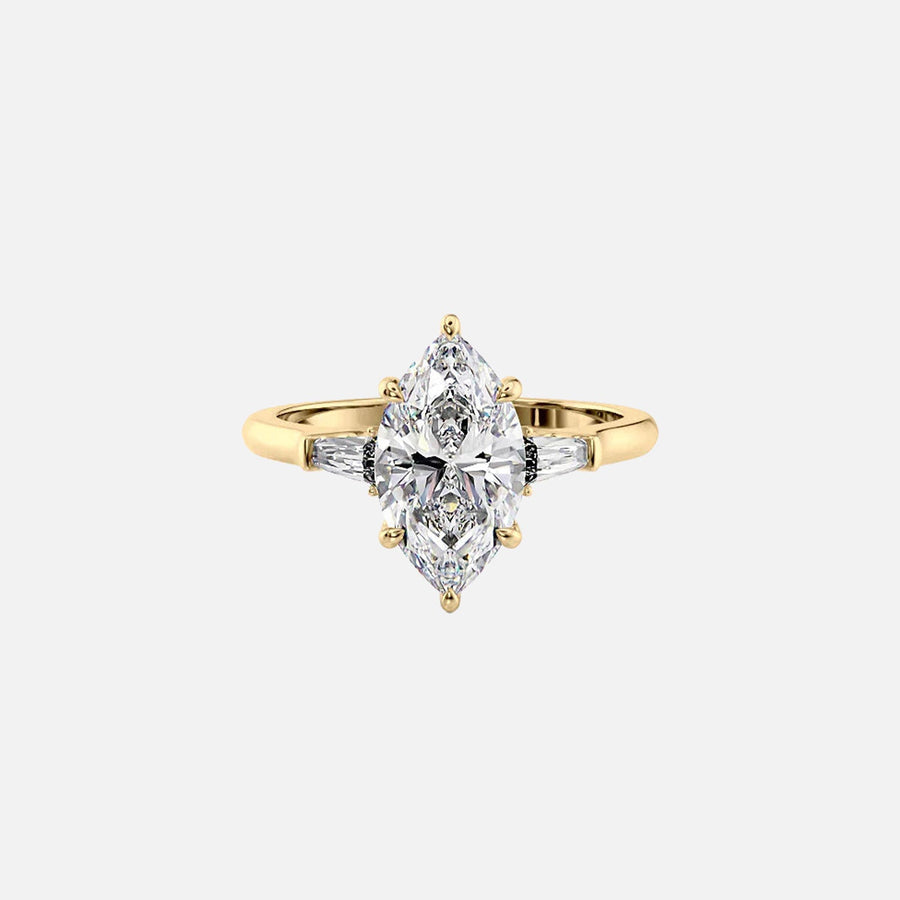  The Solitaire Liv Marquise Lab Diamond Ring 18k Yellow Gold 001