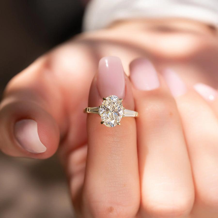  The Solitaire Liv Oval Moissanite Ring 14k Yellow Gold 003 Final
