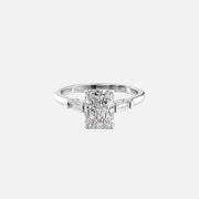 The Solitaire Liv Radiant Lab Diamond Ring 18k White Gold 001