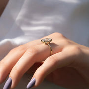  The Solitaire Low Profile Kamellie Radiant Lab Diamond Ring 14k Yellow Gold 006 Final