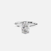  The Solitaire Madison Oval Lab Diamond Ring 14k White Gold 001