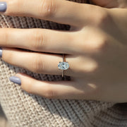  The Solitaire Madison Oval Lab Diamond Ring 18k White Gold 003