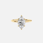  The Solitaire Maia Marquise Lab Diamond Ring 18k Yellow Gold 001