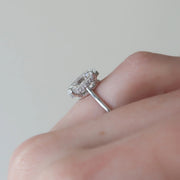  The Solitaire Maia Oval Lab Diamond Ring 18k White Gold 004