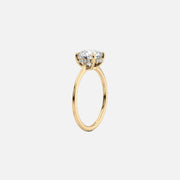  The Solitaire Maia Round Lab Diamond Ring 14k Yellow Gold 002