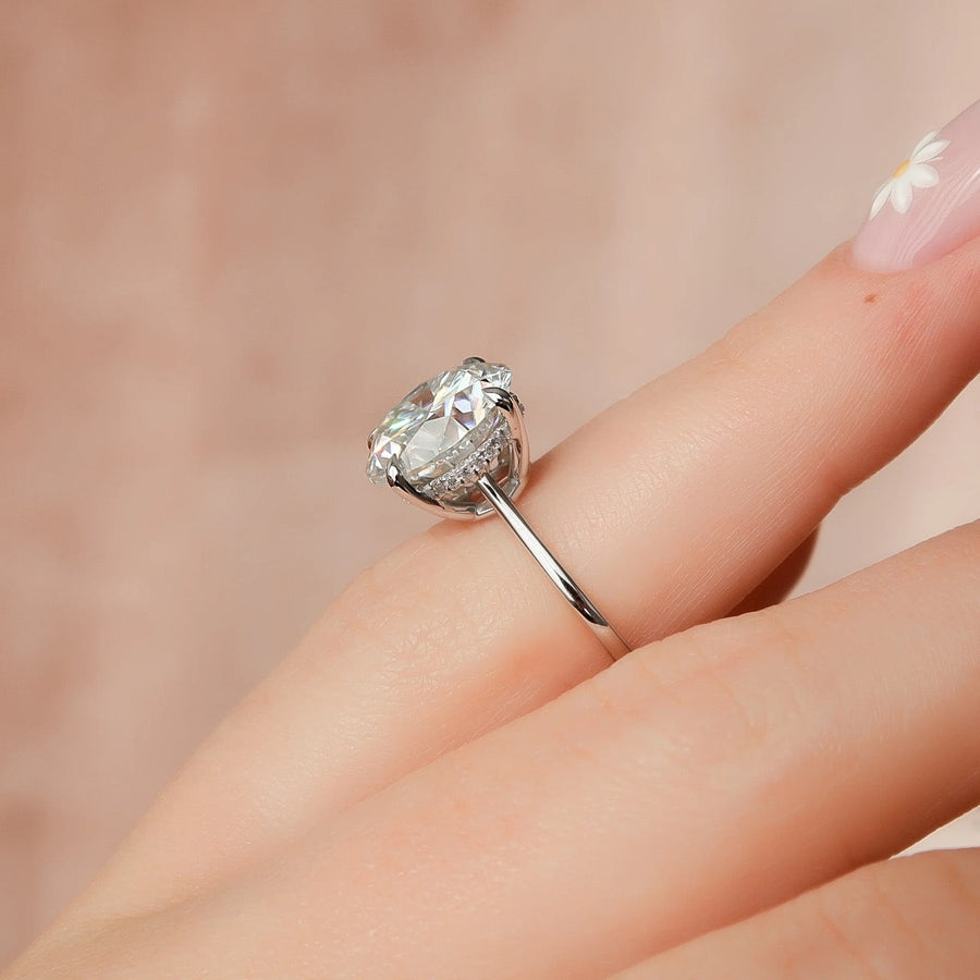  The Solitaire Maia Round Moissanite Ring 14k White Gold 004 Final