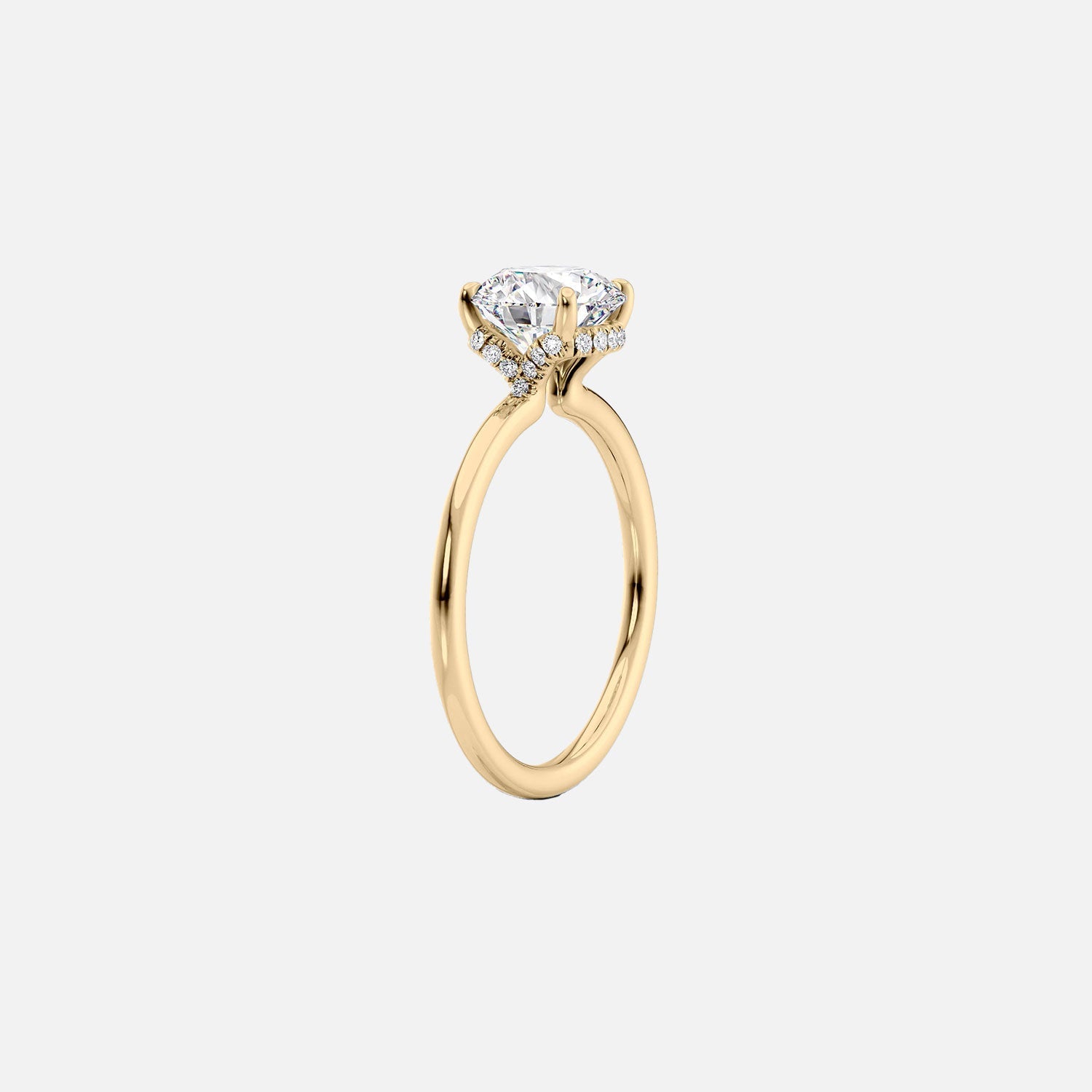  The Solitaire Margot Marquise Moissanite Ring 14k Yellow Gold 002