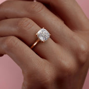  The Solitaire Natalie Cushion Lab Diamond Ring 18k Rose Gold 005 Final