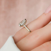  The Solitaire Natalie Pear Moissanite Ring 14k Yellow Gold 004 Final