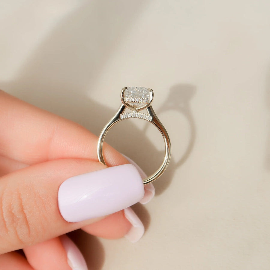  The Solitaire Natalie Pear Moissanite Ring 18k Rose Gold 005 Final