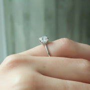  The Solitaire Nelly Cushion Lab Diamond Ring 14k White Gold 004 Final