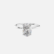  The Solitaire Nelly Oval Lab Diamond Ring 14k White Gold 001