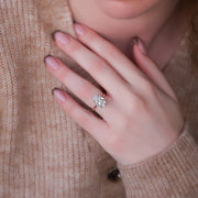  The Solitaire Nelly Oval Lab Diamond Ring 18k Rose Gold 003