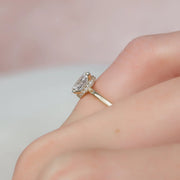 The Solitaire Nelly Oval Lab Diamond Ring 18k Yellow Gold 003