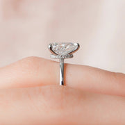 The Solitaire Nelly Pear Lab Diamond Ring 18k White Gold 004 Final