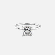  The Solitaire Nelly Princess Lab Diamond Ring 18k White Gold 001