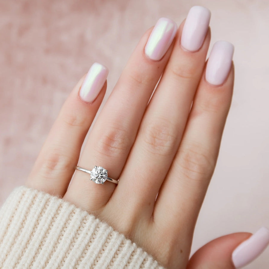  The Solitaire Nelly Round Lab Diamond Ring 14k White Gold 004 Final