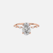  The Solitaire Penelope Oval Lab Diamond Ring 18k Rose Gold 001