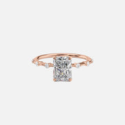  The Solitaire Penelope Radiant Lab Diamond Ring 14k Rose Gold 001